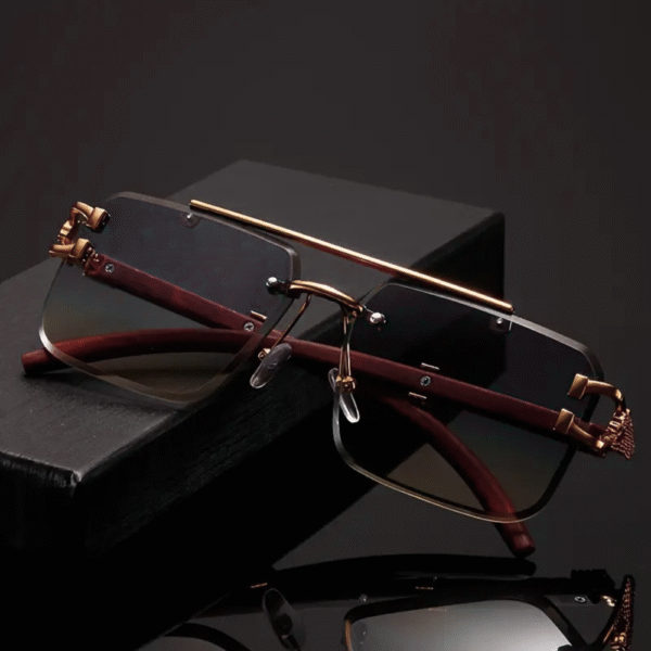"Rectangle Frameless Glasses for Girls & Ladies – Stylish Modern Shopping Eyewear" - Image 7
